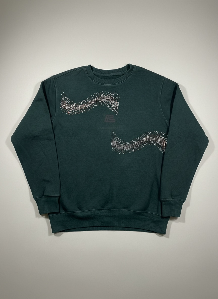 "Deep Green" Crew Neck
