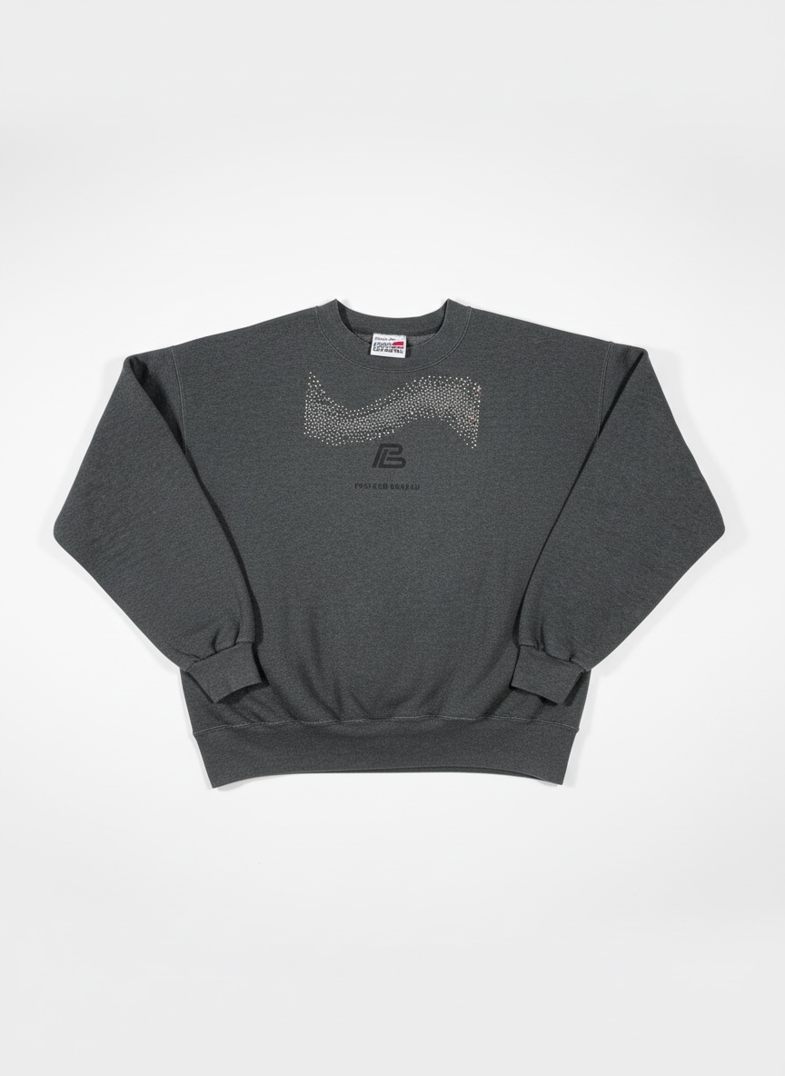 "Olive Branch" Drip Crew Neck