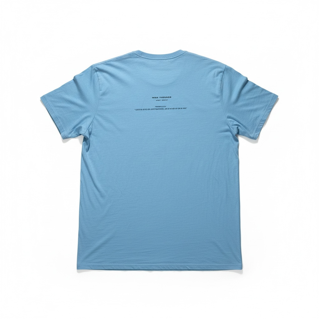 PB Scribble Tee - Baby Blue