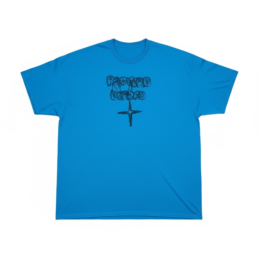 PB Scribble Tee - Sea Blue